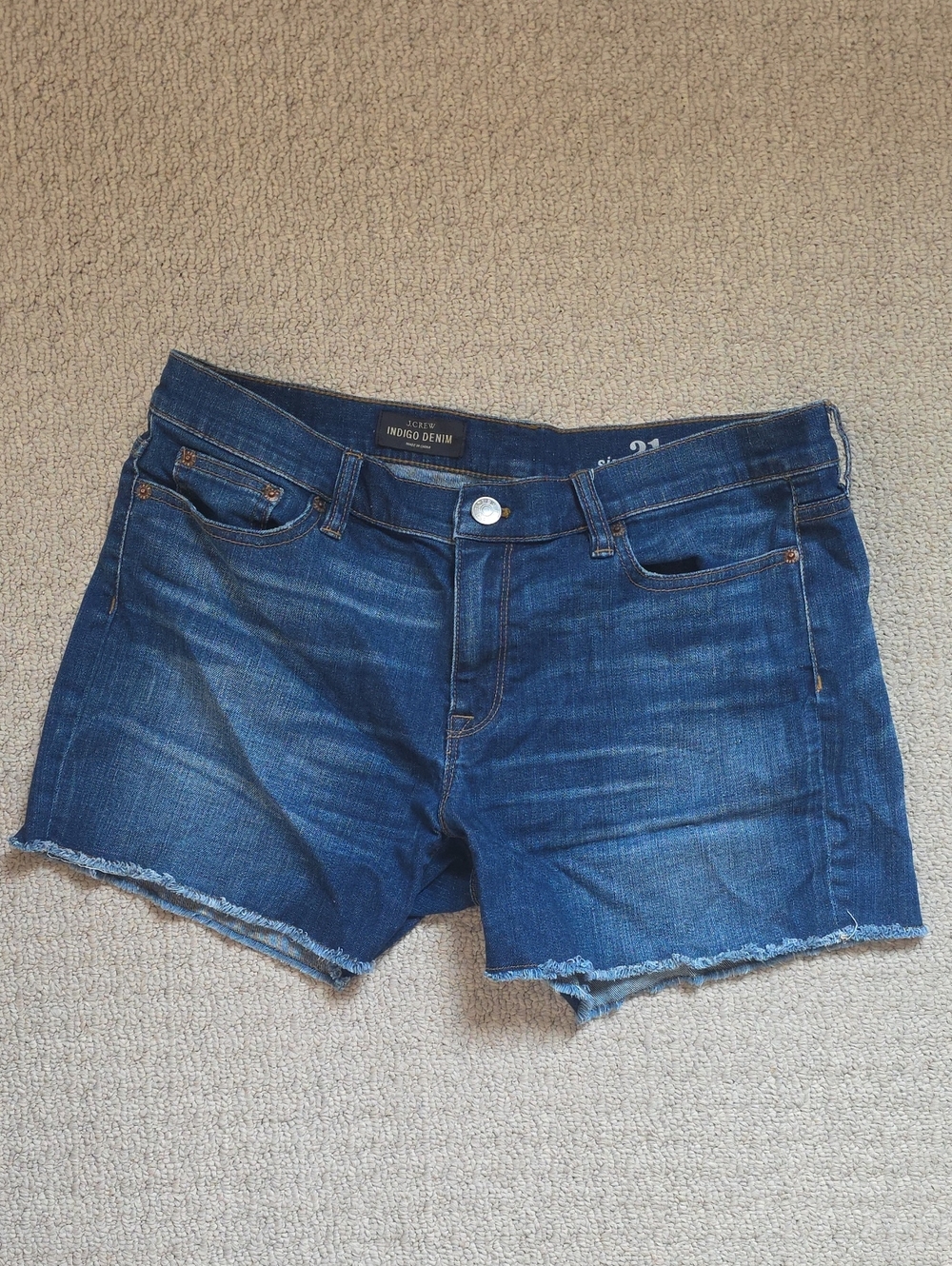 J. CREW Jean Denim Shorts 4" Inseam Size 31